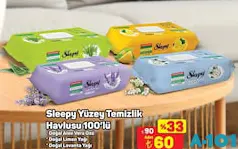 SLEEPY YÜZEY TEMİZLİK HAVLUSU 100'LÜ